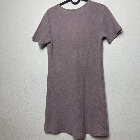 FORE Short Sleeve Button Front Mini Sweater Dress - Picture 5 of 5